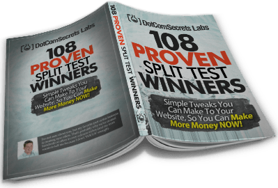 108 proven split test winners ebook cover